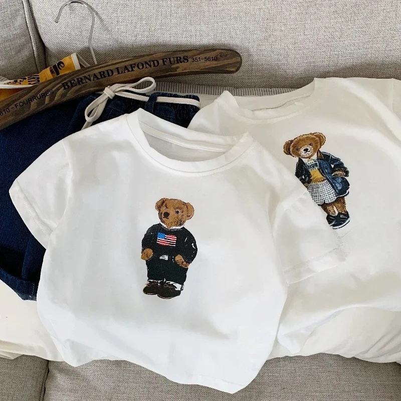 เสื้อยืดเด็กพร้อมลายการ์ตูนหมี - Baby Products Ads บทวิจารณ์และราคา